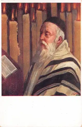 Israel: Künstlerkarte Porträt eines Juden ngl 148.833