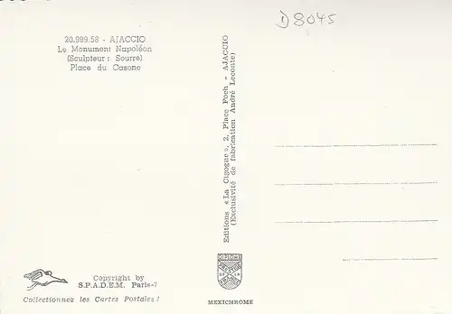 Corse Ajaccio Le Monument Napoléon ngl D8045