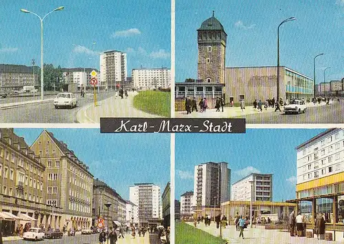 Karl-Marx-Stadt Mehrbildkarte gl1969 D4809