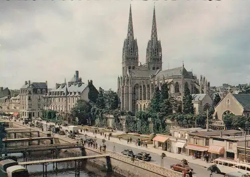 Quimper (Finistère) La Cathédrale ngl D8083