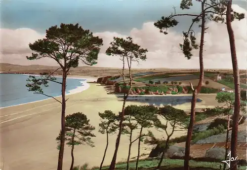 Duarnenez (Bretagne) La Plage du Ris à marée basse ngl D8108
