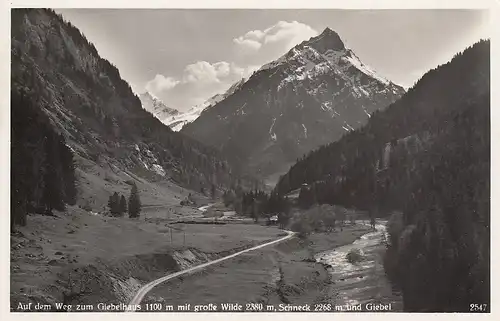 Weg zum Giebelhaus mit große Wilde, Schneck und Giebel ngl D8902