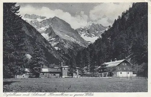 Oytalhaus mit Schneeck, Himmelhorn und große Wilde ngl D9503