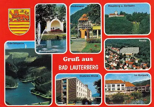 Gruss aus Bad Lauterberg Mehrbildkarte gl1987 D5004