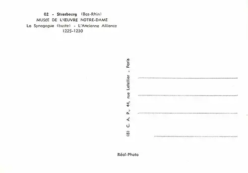Strasbourg - La Synagogue (buste) ngl 148.791