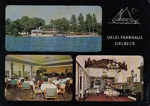 Uklei-Fährhaus Sielbeck Mehrbildkarte gl1978 D5013