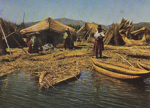 Perú Puno, Floating Islands on Lake Titicaca ngl D6146