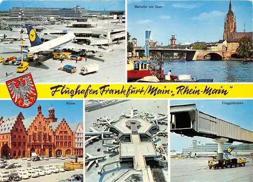 Frankfurt/Main Flughafen "Rhein - Main" Mehrbildkarte gl1972 151.515