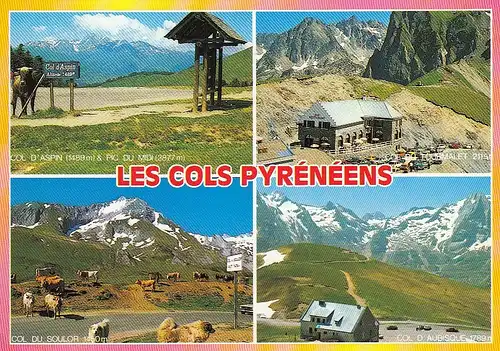 Les Cols Pyrénées Mehrbildkarte gl1996 D5113