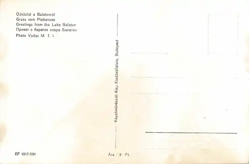 Üdvölzlet a Balatonról! Gruß vom Plattensee ngl 149.738