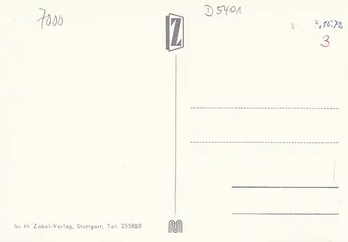Stuttgart Mehrbildkarte ngl D5401
