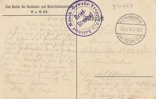 1.WK Was hat se gesagt? feldpgl1916 D4477