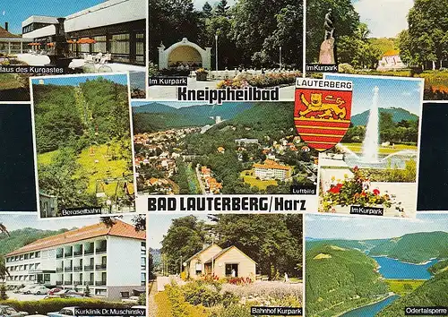 Bad Lauterberg/Harz Kneippheilbad Mehrbildkarte gl1986 D5180