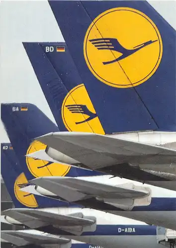 Lufthansa Flotte Werbepostkarte ngl 151.667