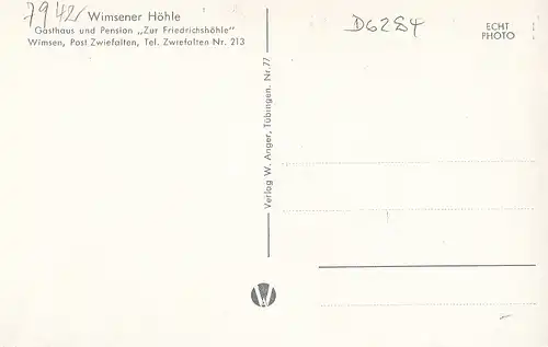 Wimsener Höhle nahe Zwiefalten ngl D6284