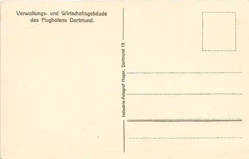 Dortmund Flughafen Verwaltungs- und Wirtschaftsgebäude ngl 151.491