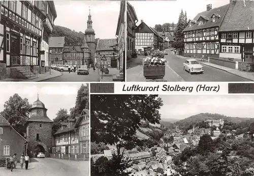 Stolberg (Harz) Markt, Th.-Münzer-Gasse, Rittertor, Panorama ngl 152.190