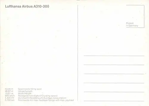 Lufthansa Airbus A310-300 ngl 151.699