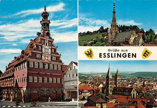Esslingen Teilansichten Panorama gl1969 157.132