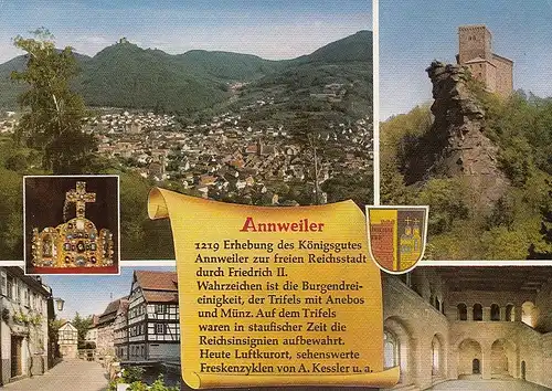 Annweiler am Trifels/Pfalz Mehrbildkarte mit Historie ngl D4635