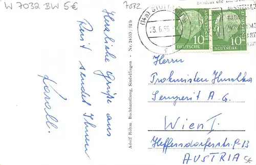 Sindelfingen Teilansichten Mehrbildkarte gl1955 157.162