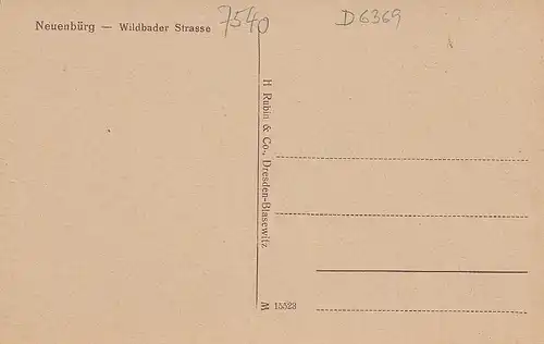 Neuenbürg a. Enz Wildbader Strasse ngl D6369