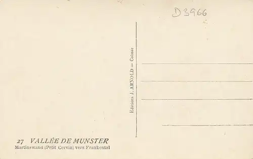 Vallé de Munster Martinswand (Petit Cervin) vers Frankental ngl D3966