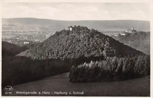Wernigerode im Harz - Harburg und Schloss gl1931 154.336