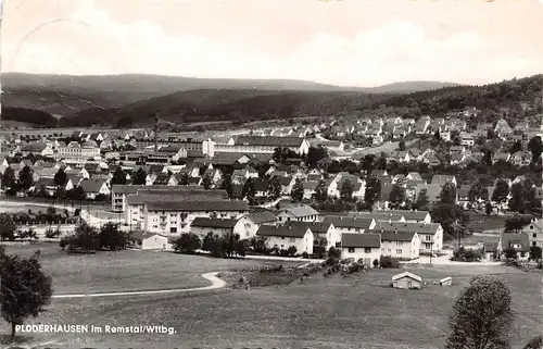 Plüderhausen im Remstal Panorama glca.1960 157.229