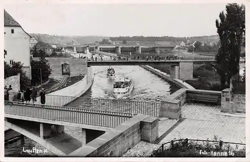 Lauffen am Neckar Brücken Schiffe gl1954 157.253