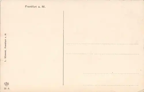 Frankfurt a. M. Brücke am Main mit Dom bei Abendstimmung ngl 151.887