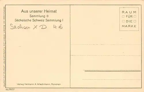 Sächs.Schweiz Landschaft mit Liienstein ngl 154.439