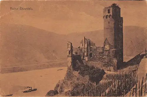 Ruine Ehrenfels - Der Rhein gl1924 155.812