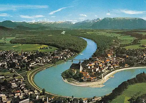 Laufen a.d.Salzach Obb. mit Salzburger Alpen ngl D5415