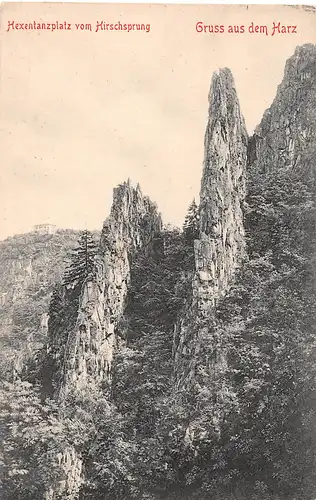 Hexentanzplatz im Harz vom Hirschsprung ngl 154.449