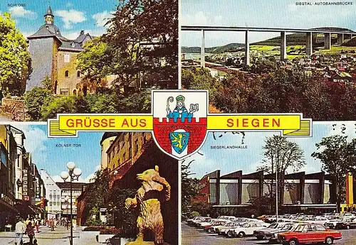 Grüsse aus Siegen Mehrbildkarte glum 1980? D5425