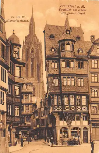 Frankfurt a. M. Domblick am Markt Der grosse Engel feldpgl1917 151.830