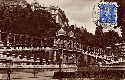 Budapest Königl. Burg mit Garten / Királyi palota és várkert gl1936 150.016