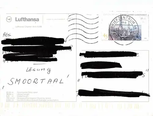 Lufthansa Cityliner Avro RJ85 D-AVRM gl2004 151.815