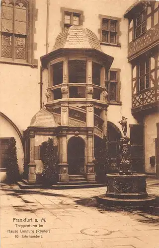 Frankfurt a. M. Treppenhäuschen im Hause Limpurg (Römer) 16. Jahrh. ngl 151.896