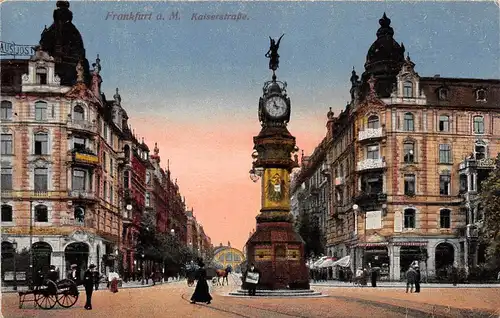 Frankfurt a. M. Kaiserstrasse mit Uhrturm ngl 152.027