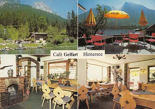 Hintersee Café Gelfart Mehrbildkarte gl1991 D5478