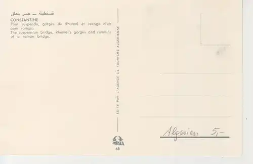 Algerien: Constantine - Pont suspendu ngl 223.540