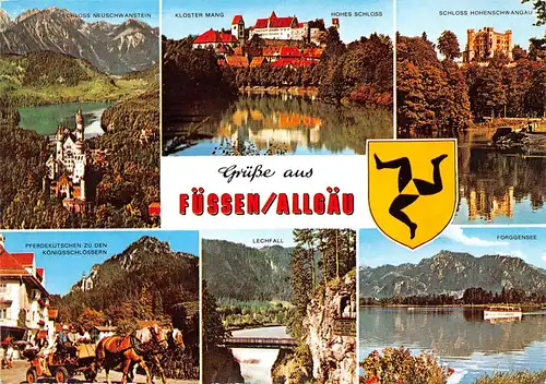 Füssen i.Allgäu - 6 Ansichten gl1980 156.641