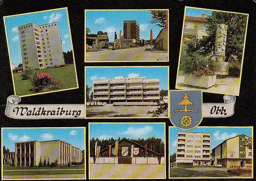 Waldkraiburg Obb. Mehrbildkarte gl1974? D4982