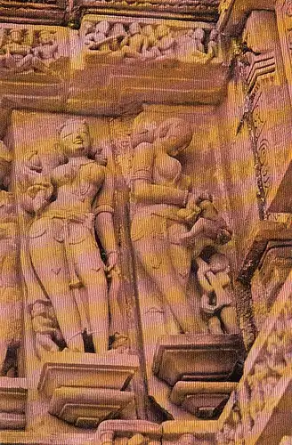 IND Kajuraho, Lakshmana temple, sculptures gl1996 D6959