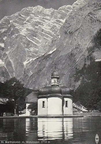 Königssee - St.Bartholomä mit Watzmann-Ostwand gl1952 D6968