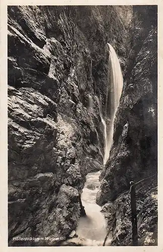 Höllentalklamm mit Wasserfall gl1941 D6961