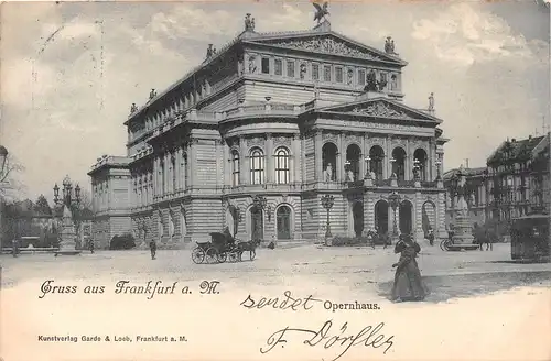 Gruss aus Frankfurt a. M. Opernhaus gl1898 151.913