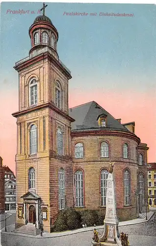 Frankfurt a. M. Paulskirche mit Einheitsdenkmal ngl 151.938